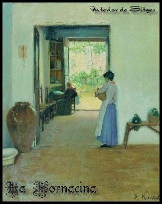 Santiago Rusiñol / 'Pelando la pava', 1892, Óleo sobre tela, 81 x